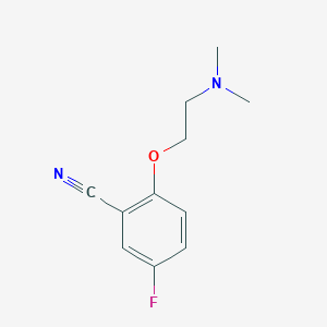 2-[2-(Dimethylamino)ethoxy]-5-fluorobenzonitrile
