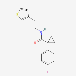 1-(4-fluorophenyl)-N-(2-(thiophen-3-yl)ethyl)cyclopropanecarboxamide