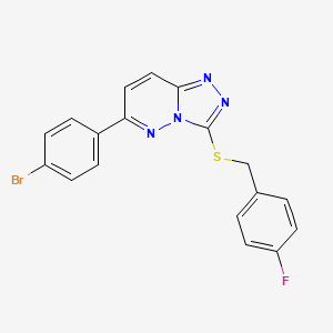 6-(4-Bromophenyl)-3-((4-fluorobenzyl)thio)-[1,2,4]triazolo[4,3-b]pyridazine