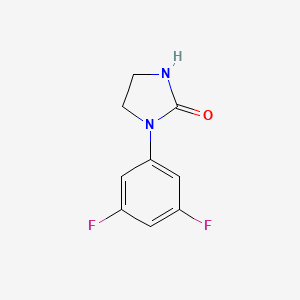 molecular formula C9H8F2N2O B2611039 1-(3,5-Difluorophenyl)-imidazolidin-2-one CAS No. 1547051-49-9