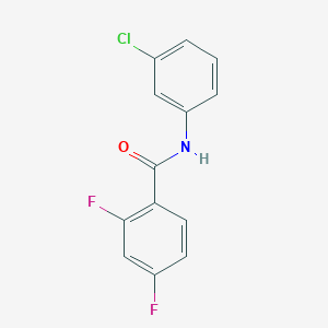 molecular formula C13H8ClF2NO B261104 N-(3-chlorophenyl)-2,4-difluorobenzamide 