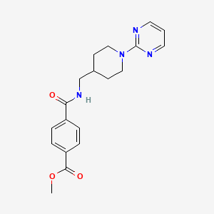 Methyl 4-(((1-(pyrimidin-2-yl)piperidin-4-yl)methyl)carbamoyl)benzoate