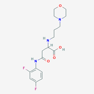 4-((2,4-Difluorophenyl)amino)-2-((3-morpholinopropyl)amino)-4-oxobutanoic acid