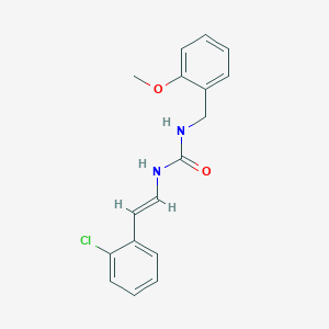 1-[(E)-2-(2-chlorophenyl)ethenyl]-3-[(2-methoxyphenyl)methyl]urea