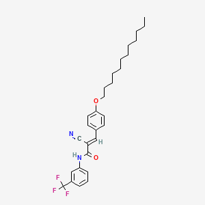 (E)-2-cyano-3-(4-dodecoxyphenyl)-N-[3-(trifluoromethyl)phenyl]prop-2-enamide