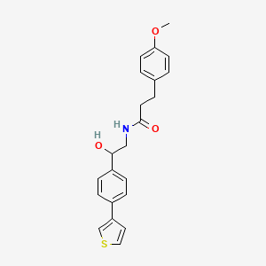 N-(2-hydroxy-2-(4-(thiophen-3-yl)phenyl)ethyl)-3-(4-methoxyphenyl)propanamide
