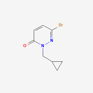 molecular formula C8H9BrN2O B2611096 6-Bromo-2-(cyclopropylmethyl)pyridazin-3(2H)-one CAS No. 1935299-64-1