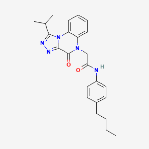 N-(4-butylphenyl)-2-(1-isopropyl-4-oxo-[1,2,4]triazolo[4,3-a]quinoxalin-5(4H)-yl)acetamide