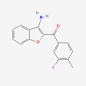 2-(3-Fluoro-4-methylbenzoyl)-1-benzofuran-3-amine