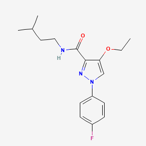 4-ethoxy-1-(4-fluorophenyl)-N-isopentyl-1H-pyrazole-3-carboxamide