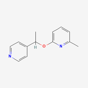 molecular formula C13H14N2O B2611132 2-Methyl-6-[1-(pyridin-4-yl)ethoxy]pyridine CAS No. 2198959-93-0