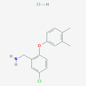 [5-Chloro-2-(3,4-dimethylphenoxy)phenyl]methanamine hydrochloride