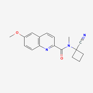 N-(1-cyanocyclobutyl)-6-methoxy-N-methylquinoline-2-carboxamide