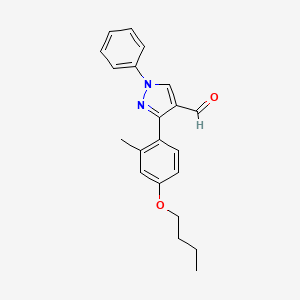 B2611146 3-(4-butoxy-2-methylphenyl)-1-phenyl-1H-pyrazole-4-carbaldehyde CAS No. 1234692-04-6