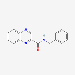 molecular formula C16H13N3O B2611152 N-苄基喹喔啉-2-甲酰胺 CAS No. 7066-32-2