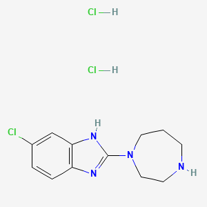 6-Chloro-2-(1,4-diazepan-1-yl)-1H-benzimidazole;dihydrochloride