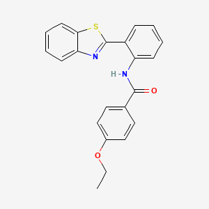 molecular formula C22H18N2O2S B2611181 N-[2-(1,3-benzothiazol-2-yl)phenyl]-4-ethoxybenzamide CAS No. 307523-99-5