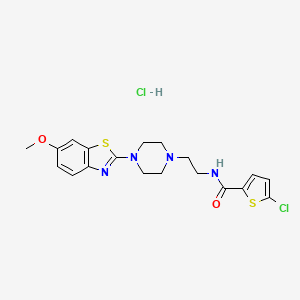 5-chloro-N-(2-(4-(6-methoxybenzo[d]thiazol-2-yl)piperazin-1-yl)ethyl)thiophene-2-carboxamide hydrochloride