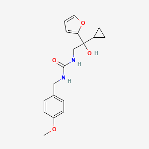 1-(2-Cyclopropyl-2-(furan-2-yl)-2-hydroxyethyl)-3-(4-methoxybenzyl)urea