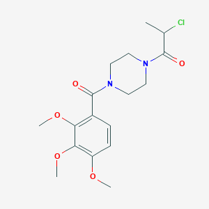2-Chloro-1-[4-(2,3,4-trimethoxybenzoyl)piperazin-1-yl]propan-1-one