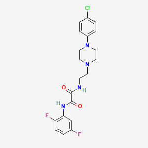 molecular formula C20H21ClF2N4O2 B2611219 N1-(2-(4-(4-chlorophenyl)piperazin-1-yl)ethyl)-N2-(2,5-difluorophenyl)oxalamide CAS No. 1049577-44-7