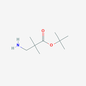 molecular formula C9H19NO2 B2611220 Tert-butyl 3-amino-2,2-dimethylpropanoate CAS No. 259794-53-1