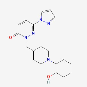 2-{[1-(2-hydroxycyclohexyl)piperidin-4-yl]methyl}-6-(1H-pyrazol-1-yl)-2,3-dihydropyridazin-3-one