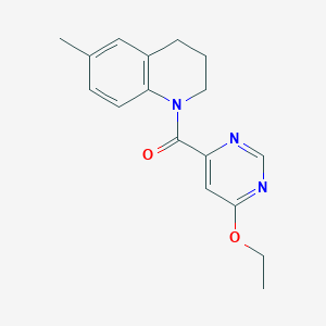 molecular formula C17H19N3O2 B2611227 (6-ethoxypyrimidin-4-yl)(6-methyl-3,4-dihydroquinolin-1(2H)-yl)methanone CAS No. 2034249-81-3