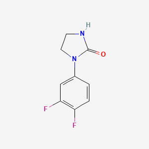 molecular formula C9H8F2N2O B2611242 1-(3,4-二氟苯基)-咪唑烷-2-酮 CAS No. 162748-23-4