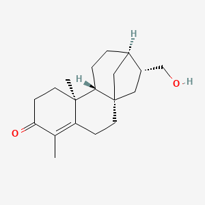 molecular formula C19H28O2 B2611250 (16R)-17-Hydroxy-19-norkaura-4-ene-3-one CAS No. 798558-86-8