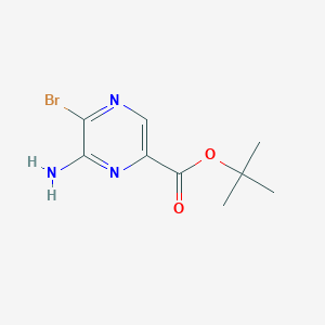 molecular formula C9H12BrN3O2 B2611264 Tert-butyl 6-amino-5-bromopyrazine-2-carboxylate CAS No. 2248338-61-4