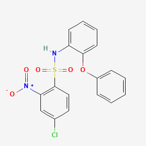 ((4-Chloro-2-nitrophenyl)sulfonyl)(2-phenoxyphenyl)amine