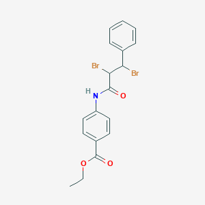 Ethyl 4-(2,3-dibromo-3-phenylpropanamido)benzoate