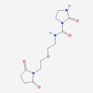 N-(2-(2-(2,5-dioxopyrrolidin-1-yl)ethoxy)ethyl)-2-oxoimidazolidine-1-carboxamide
