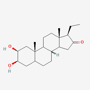 (2S,3R,8R,10S,13S,17R)-17-Ethyl-2,3-dihydroxy-10,13-dimethyl-1,2,3,4,5,6,7,8,9,11,12,14,15,17-tetradecahydrocyclopenta[a]phenanthren-16-one