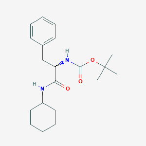 molecular formula C20H30N2O3 B026113 N-叔丁氧羰基-苯丙氨酸环己酰胺 CAS No. 169566-77-2