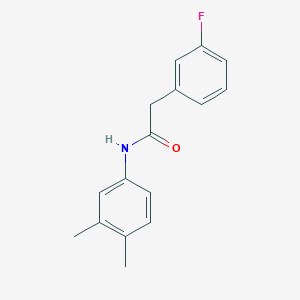 molecular formula C16H16FNO B261130 N-(3,4-dimethylphenyl)-2-(3-fluorophenyl)acetamide 