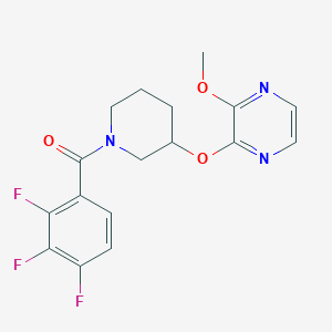(3-((3-Methoxypyrazin-2-yl)oxy)piperidin-1-yl)(2,3,4-trifluorophenyl)methanone