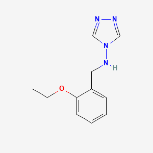 molecular formula C11H14N4O B2611305 N-[(2-ethoxyphenyl)methyl]-1,2,4-triazol-4-amine CAS No. 445413-73-0