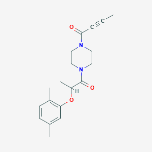 1-{4-[2-(2,5-Dimethylphenoxy)propanoyl]piperazin-1-yl}but-2-yn-1-one