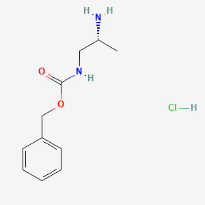 molecular formula C11H17ClN2O2 B2611329 Benzyl N-[(2R)-2-aminopropyl]carbamate hydrochloride CAS No. 934634-53-4