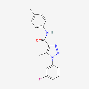 1-(3-fluorophenyl)-5-methyl-N-(4-methylphenyl)-1H-1,2,3-triazole-4-carboxamide