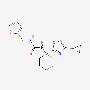 1-(1-(3-Cyclopropyl-1,2,4-oxadiazol-5-yl)cyclohexyl)-3-(furan-2-ylmethyl)urea