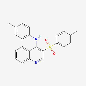 molecular formula C23H20N2O2S B2611343 3-(4-methylbenzenesulfonyl)-N-(4-methylphenyl)quinolin-4-amine CAS No. 895649-80-6