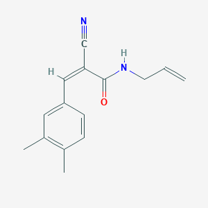 (Z)-2-cyano-3-(3,4-dimethylphenyl)-N-prop-2-enylprop-2-enamide
