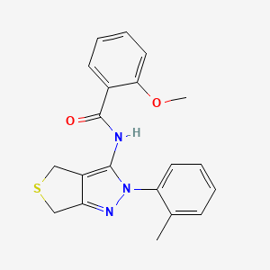2-methoxy-N-(2-(o-tolyl)-4,6-dihydro-2H-thieno[3,4-c]pyrazol-3-yl)benzamide