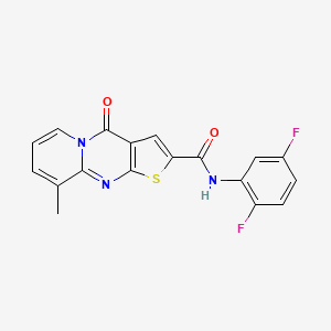 molecular formula C18H11F2N3O2S B2611380 N-(2,5-difluorophenyl)-9-methyl-4-oxo-4H-pyrido[1,2-a]thieno[2,3-d]pyrimidine-2-carboxamide CAS No. 690253-58-8