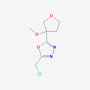 2-(Chloromethyl)-5-(3-methoxyoxolan-3-yl)-1,3,4-oxadiazole