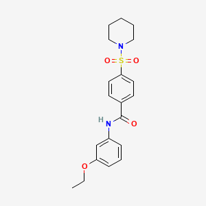 N-(3-ethoxyphenyl)-4-(piperidin-1-ylsulfonyl)benzamide
