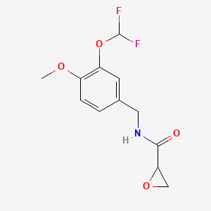 N-[[3-(Difluoromethoxy)-4-methoxyphenyl]methyl]oxirane-2-carboxamide